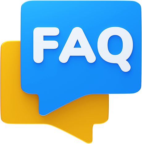 Image of an FAQ logo, showcasing user-friendly design and easy navigation for quick information access.