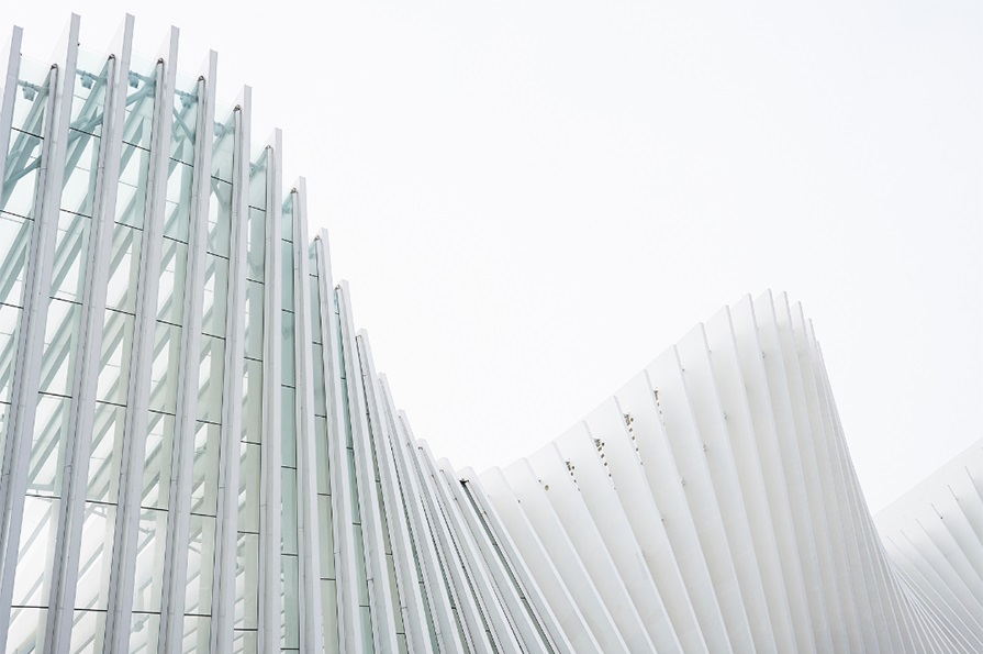 A view of the Oculus in New York City, showcasing its striking architecture and vibrant urban surroundings.