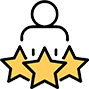 Ratings adorned with five stars on their chest, representing excellence and accomplishment.