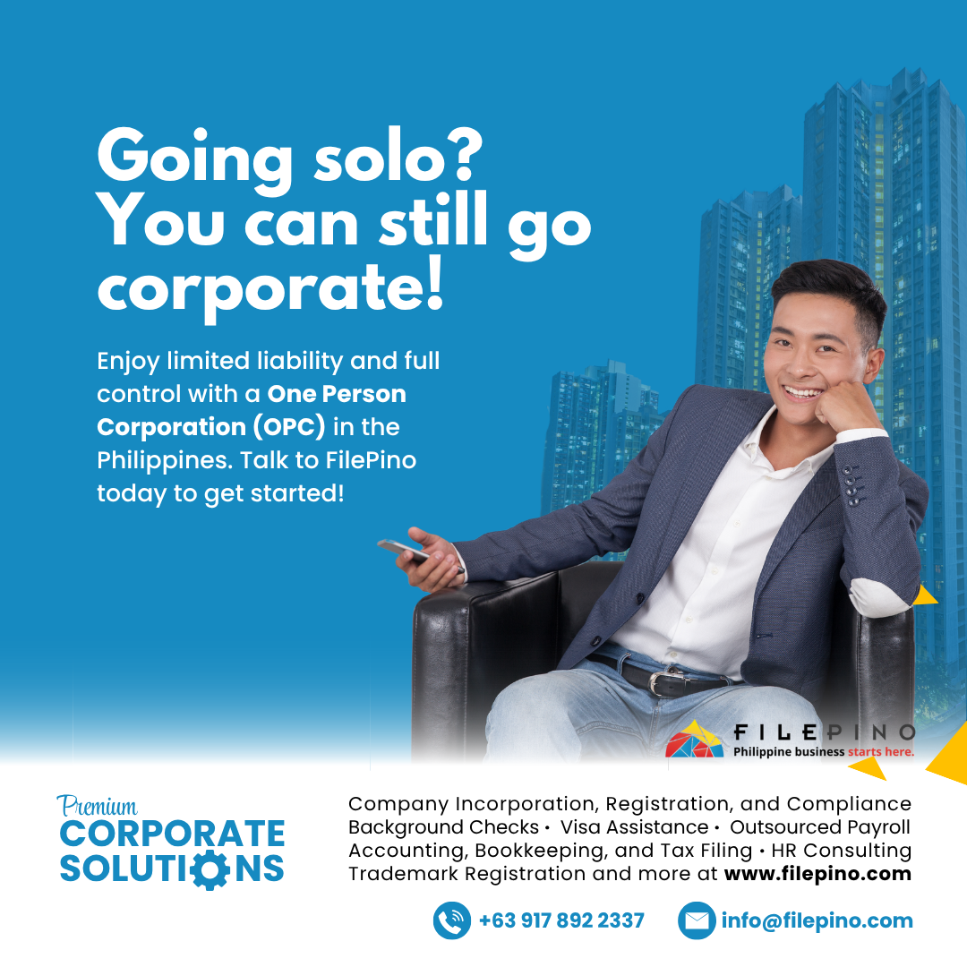 One Person Corporation (OPC) Registration