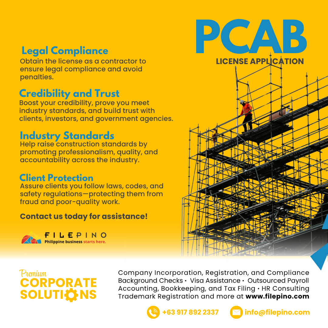 PCAB License Application